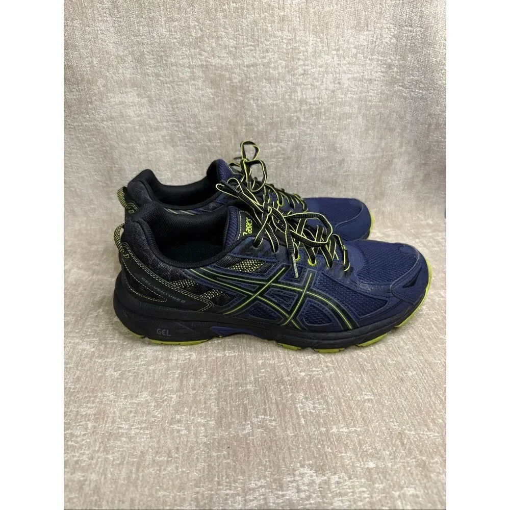 Asics Men's Lace-up Gel-Venture 6 Active Running Sneakers Black Size 10.5